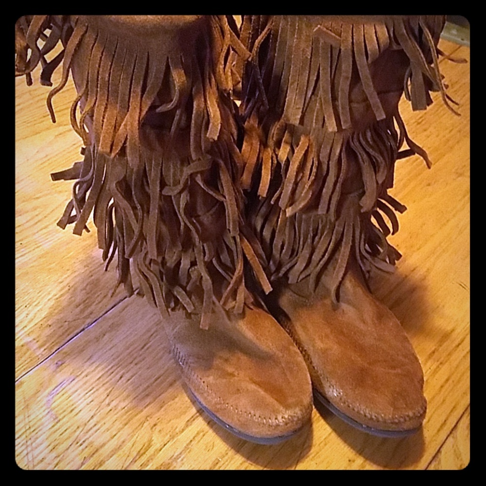 Minnetonka Fringe Boot